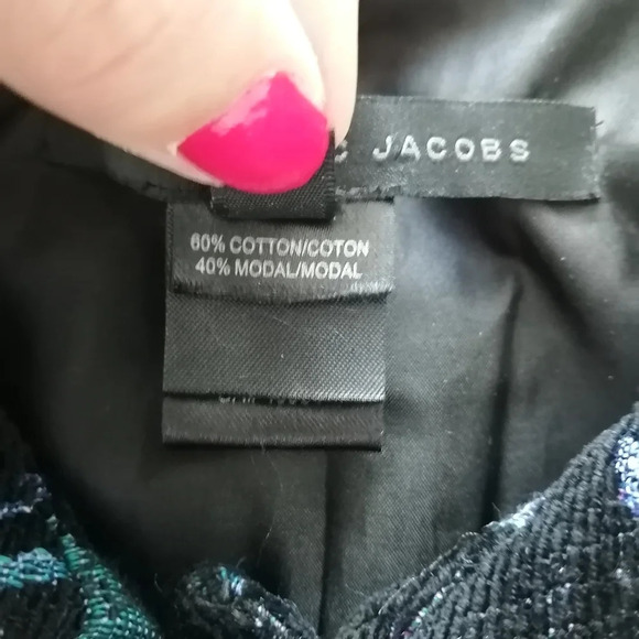 Marc by Marc Jacobs Corduroy Tapestry Cropped Blazer Jacket Floral Jacquard M - Picture 12 of 16